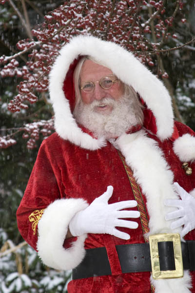 Santa In December Snow